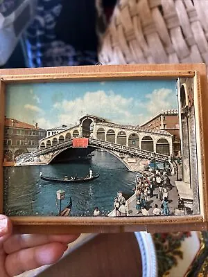 Vintage Ponte De Rialto Diorama 3D Shadow Box Wall Hanging Venezia • $19.99