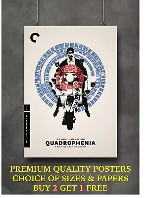 Quadrophenia Classic Movie Art Large Poster Print Gift A0 A1 A2 A3 A4 Maxi • $25.38