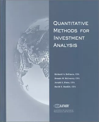 Quantitative Methods For Investment Analysis Hardcover • $7.12