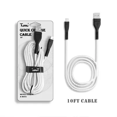 10ft Long Charge USB Cord For Samsung Galaxy Tab A 8.0 (2019) SM-T290 Tablet • $11.11