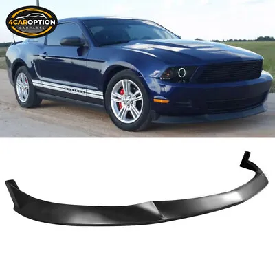 Fits 10-12 Ford Mustang V6 S Style PU Front Bumper Lip Spoiler Splitter • $109.98