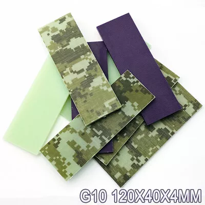 Knife 2x G10 Spacer Handle Material Scales 120X40X4MM Layered Sheet Craft DIY • $7.99