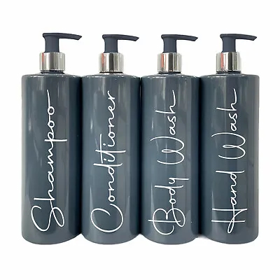 Mrs Hinch Misprint Clearance Stock Grey 500ml Lotion Pump Bottle Hand Wash Set 4 • £8