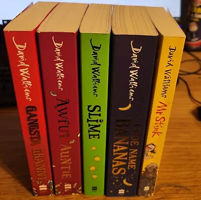 Bundle Of 5 X David Walliams Children's Books 3  NEW AND 2 VERY GOOD FREE POST • £14