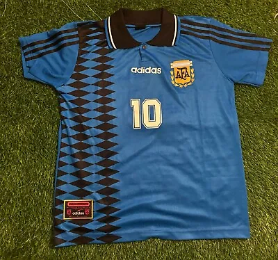 Lio Messi #10 Maradona Special Tribute Retro Jersey Sz M • $52