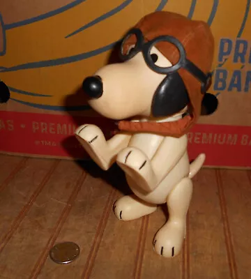 Vintage Snoopy Red Baron Pilot 7  Articulated Figure Doll United Feature Peanuts • $17.95