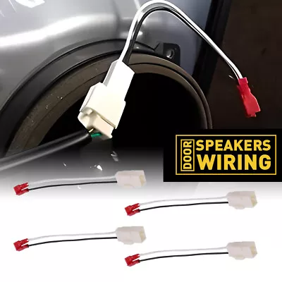 4X Car Speaker Door Wire Harness Plug Adaptor For Journey Dodge Jeep Replacement • $11.99