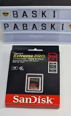 🍒SanDisk Extreme PRO CFexpress Memory Card Type B Up To 1700MBs 256GB🍒 • £239