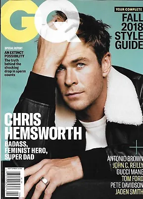 $22.95 • Buy GQ Magazine Chris Hemsworth Fall Fashion Antonio Brown Gucci Mane John C Reilly