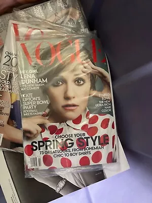 VOGUE Magazine February 2014 LENA DUNHAM Cover • $15