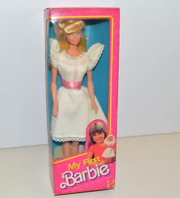 Vintage 1984 MY FIRST BARBIE DOLL New Sealed MISB Mattel New In Box • $38.39