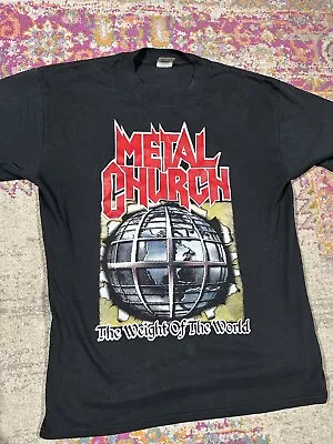 2004 Metal Church The Weight Of The World Shirt Size L Unworn Black  • $65