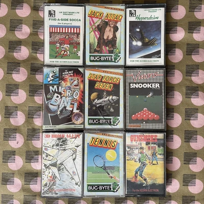 £31.99 • Buy Acorn Electron Games Bundle X9 VGC Gunsmoke Jack Attack Hyperdrive + MORE