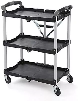 Tools 85-188 Pack-N-Roll Folding Collapsible Service Cart Black 50 Lb. Load Ca • $139.99