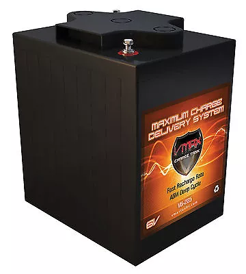 VMAX V6-225 GC2 6 VOLT 225AH AGM DEEP CYCLE Golf Cart 6V Rechargeable Battery • $294.99