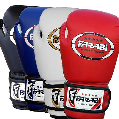 Farabi Kids Boxing Gloves Training Sparring Punching Gloves Punching Bag Mitts • £12.99