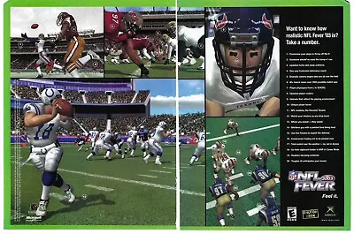 NFL Fever 2003 Video Game Microsoft Xbox Football Sports Vintage Print Ad/Poster • $14.90