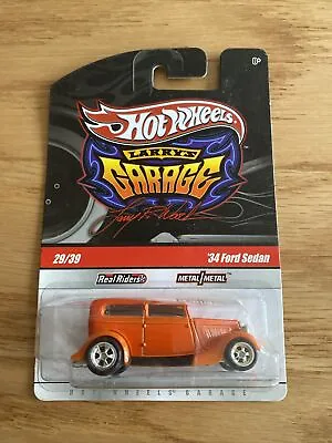 Hot Wheels Larrys Garage 1934 Ford Sedan 29/39 Real Riders Orange • $19.99