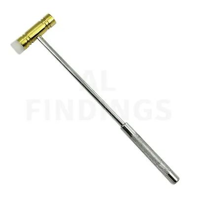 BRASS Nylon Hammer Jewellery Craft Doming Dapping Metal Forming Tool • £4.64