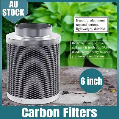 6  Inch Carbon Filter Odor Control Extractor Activated Charcoal Tent Ventilation • $55.89