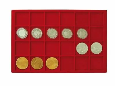 Lindner 2329-24 Tray For 24 Coins Up To 1 27/32' (47 Mm) Ø • £10.13