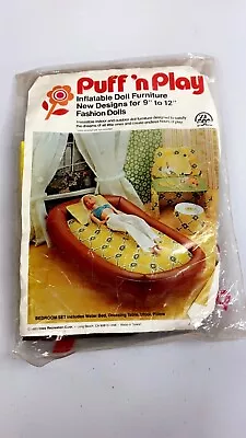 1983 Vintage Zee Puff'n Play Inflatable Doll Barbie Furniture Bedroom Set NEW • $14.39