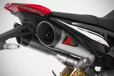 Ducati Hypermotard 950 /SP 2019-2021 Zard Exhaust Slipon Silencers GT Carb Caps • $1121