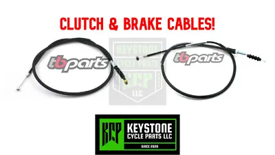$37.95 • Buy Kawasaki KLX110 KLX DRZ 110 Extended Front Brake & Clutch Cable TB Parts 