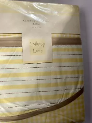 £10 • Buy Lollipop Lane Curtains And Tie Backs BNIB Gingham Yellow Nursery Room