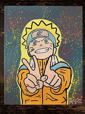 8x10 Hand Painted (Naruto) Black Light - Pop Art • $9.99