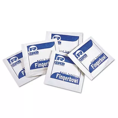 Royal Fingerbowl Moist Towelettes/Wet Wipes Individually Wrapped Lemon-scented  • $6.02