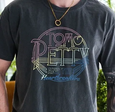 Tom Petty And The Heartbreakers T-Shirt On Vintage Black Comfort Colors 1717 Tee • $17.95