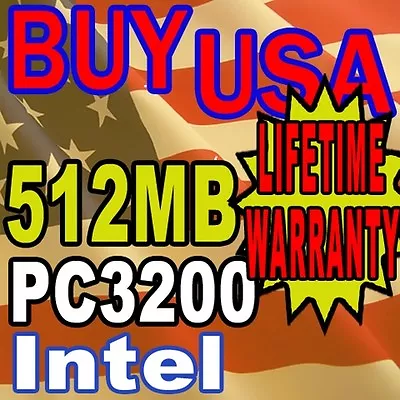 512mb Intel D875PBZ D910GLDW D915GAG D915GAV RAM Memory • $19.99