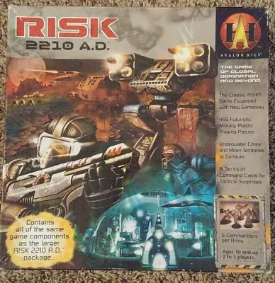 Avalon Hill Risk 2210 AD Board Game - Used/Ready To Play (See Description) • $35