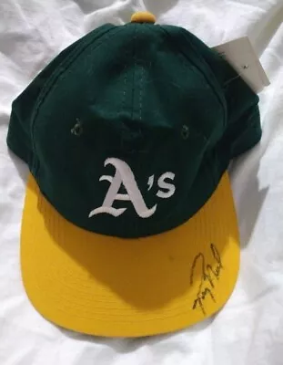 New Sports Specialties Vintage MLB Oakland Athletics Snap Back Autographed Hat • $75