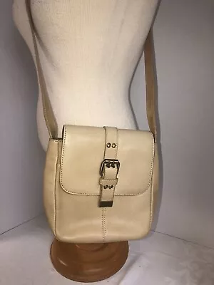 Etienne Aigner Crossbody Bag Small Buttercream Yellow Leather Purse NWOT • $25