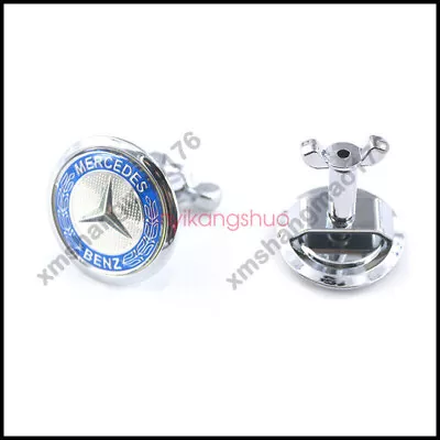 Blue Classic Front Hood Badge Emblem Mercedes Benz AMG W204 W221 W220 W211 W222 • $22.07