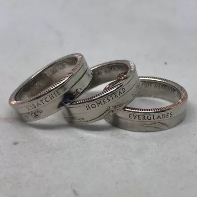 National Park Quarter Ring (Made With Actual Quarter) Handmade Band • $19.99