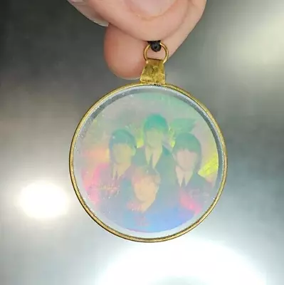 Early BEATLES Vintage Hologram 3D Pendent Necklace  Double Sided W/ Cord. 1 1/2  • £25.09