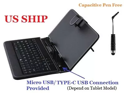 Type-C USB Keyboard And Cover For 7  8  Onn 100026191 Surf 100003561 5207 Tablet • $13.99