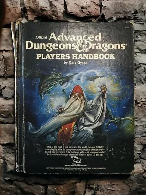 Advanced Dungeons And Dragons Players Handbook #2010 1978 TSR Vntage Gary Gygax • $39.95