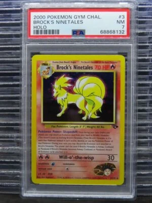 $15.49 • Buy 2000 Pokemon Gym Challenge Brock's Ninetales Holo 3/132 PSA 7