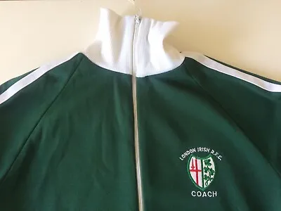 Vintage London Irish Rugby Track Suit Top Size X Large  - Excellent Condition • £160