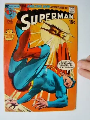 Superman #234 Neal Adams Cover Art DC Comics 1971 VG • $8.49