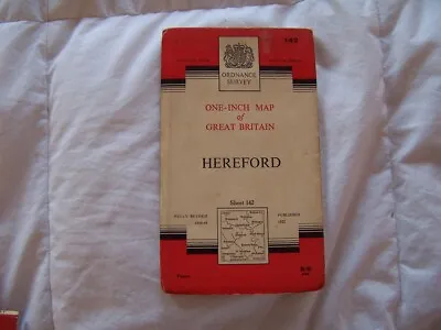 OS 1  Map 7th Series HEREFORD 142 1952 • £3.99