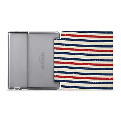 $19.99 • Buy Stripe Flip Case Cover For Amazon Kindle Oasis 7 Inch 2022