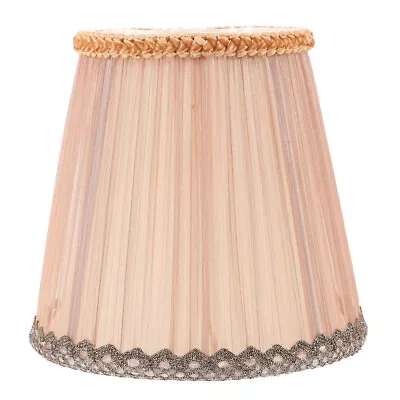 Clip On Small Lamp Shade Lighting Accessory Cloth Lamp Shade Vintage Lamp Shade • $11.55