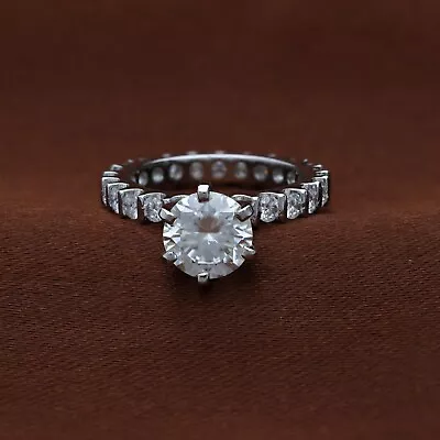 $113.48 • Buy 4.10 Ct D VVS Moissanite Engagement Wedding Ring Solitaire For Women
