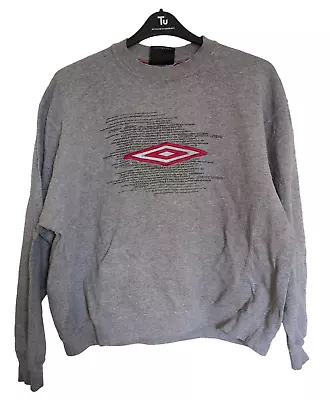 Umbro Late 90's Vintage Crew Neck Sweater Jumper - XL 44/46 - Grey • £24.95