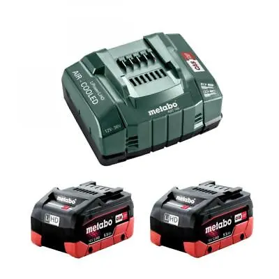 £199.95 • Buy Metabo 685122380 2x 18v 5.5Ah LiHD Battery Starter Kit With ASC 145 Charger